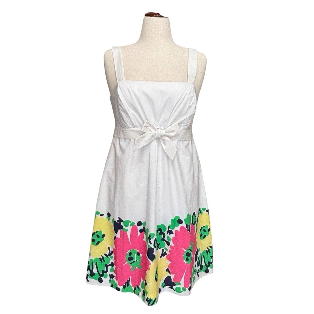 NWT Lilly Pulitzer Doodle Bug‎ Daisy Place Dress  Sz 14 Removable Straps Cotton - Picture 4 of 14